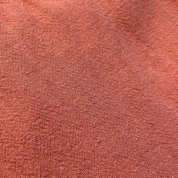 Nicole Miller New York Tiered Linen Blend Dress Mauve Sleeveless L - Picture 9 of 15